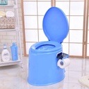 Elderly Pregnant Women Mobile Toilet 34cm Portable Plastic