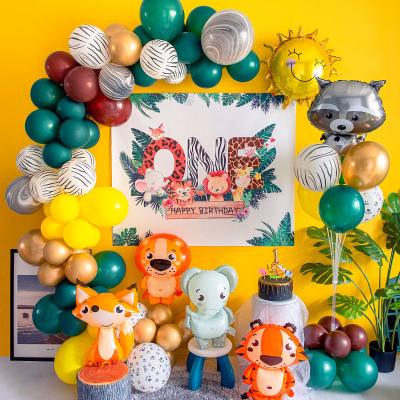 Birthday Party Balloon Set Children's Forest Series 