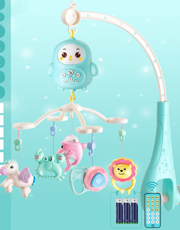 لعبة دوّارة للسرير تناسب حديثي الولادة حتى عمر سنة تشمل أحجية وجرس