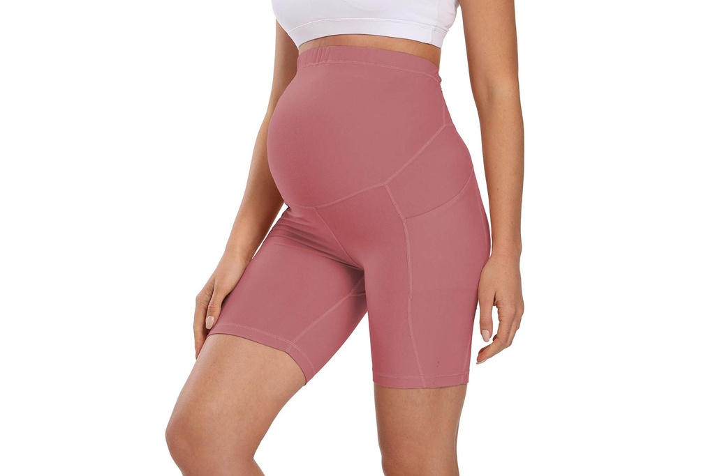 Short Athletic Shorts for Yoga and Fitness, Designed for Pregnant Women