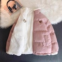 Women's Design Fleece-lined Thickened Both Sides Wearable Cotton Clothes
