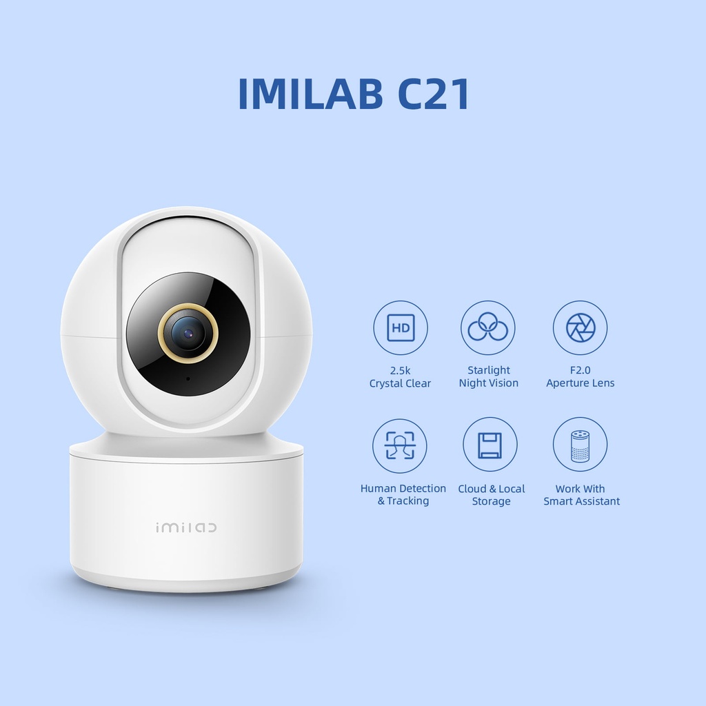 كاميرا مراقبة IMILAB C21 بدقة 2.5K ورؤية ليلية