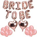A rose gold letter balloon set, the perfect choice to add an elegant and luxurious touch to welcoming a newborn and celebrating birthdays 