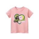 Girls' Printed Short Sleeved T-shirt