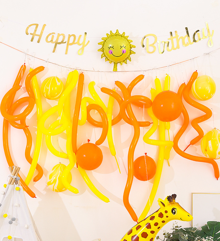 New Ins Roll Balloon Set Children''s Birthday Party Decoration Theme Balloon Set