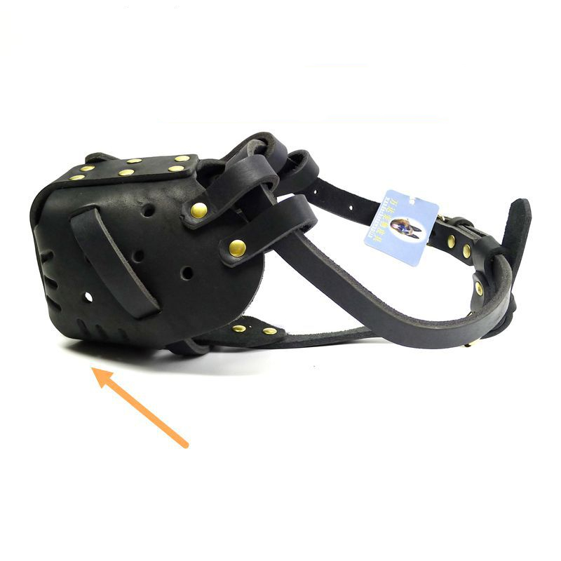 كمامة جلدية للكلاب المتوسطة والكبيرة