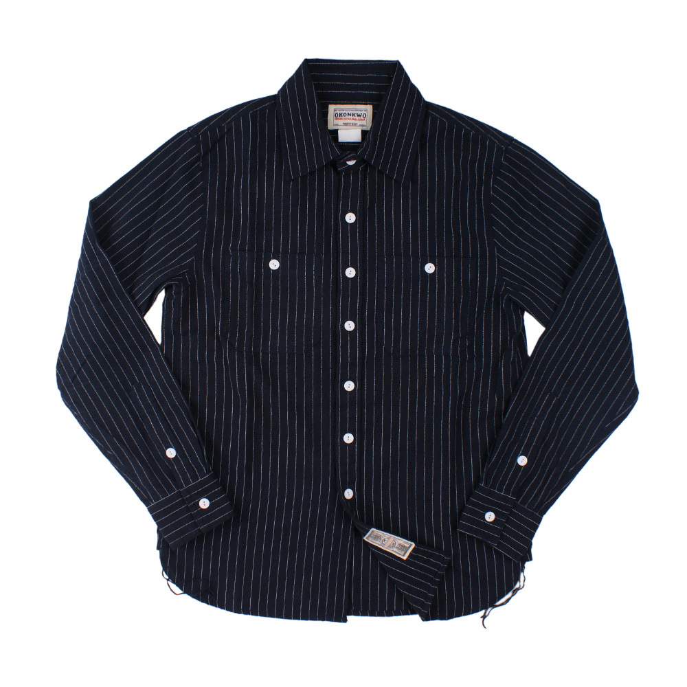 Men's Vertical Striped Shirt American Retro