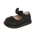 Princess Shoes Girls' Lolita Bow Leather Shoes Lady Children's Shallow Mouth Soft Bottom Pumps