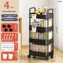 Trolley Double Armrest Storage Floor Snack Bookshelf