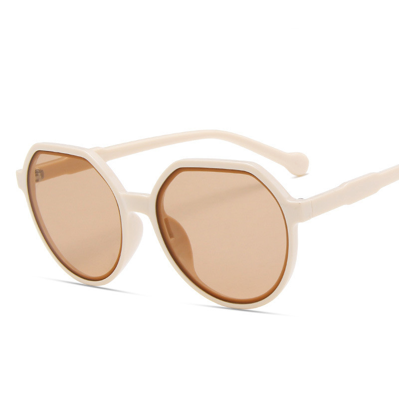 Personalized Round Frame Sunglasses Ins Trend Candy Color Big Frame Sunglasses