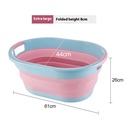 Household Plastic Basin Portable Children's Silicone Folding Pet Bathtub