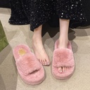Women's Home Thick-soled Plush Slippers