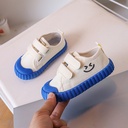 Children's Canvas Shoes Korean Smiley Casual Shoes Boys And Girls Shoes College Kindergarten Indoor Shoes