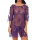 Perspective mesh lace nightdress