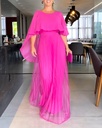 Women's Floral Print Long Sleeve V-neck Maxi Dress