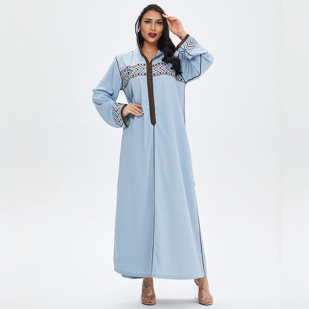 A modest Islamic dress with an elegant feminine touch