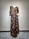 Luxurious abaya dress with a royal, wide, and elegant design