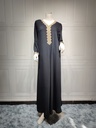 An elegant abaya with an oriental touch that reflects luxury and authenticity with refined details