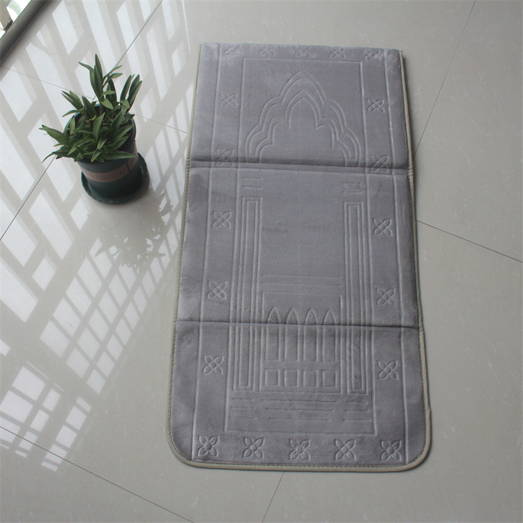 Elegant and Luxurious Portable Folding Prayer Mat with Backrest