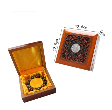 An elegant wooden misbaha featuring carefully polished beads