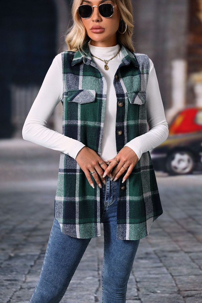 سترة نسائية منقوشة وفضفاضة