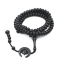 Luxury Islamic Misbaha adorned with a crescent moon and star, featuring handcrafted beads 
