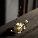 Luxury handmade ceramic incense holder with an elegant design