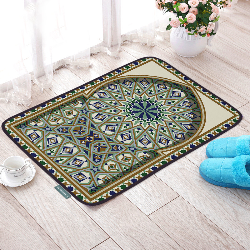 Luxury prayer mat with thick sponge padding for ultimate comfort during kneeling and prayer