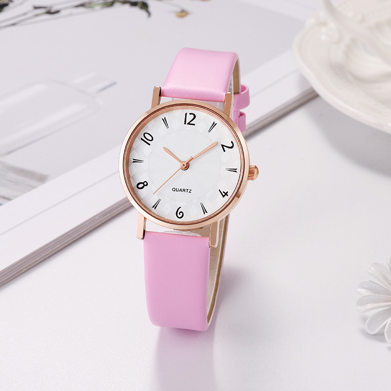 Elegant women's watch with a simple and casual design, featuring a dial inspired by a starry sky