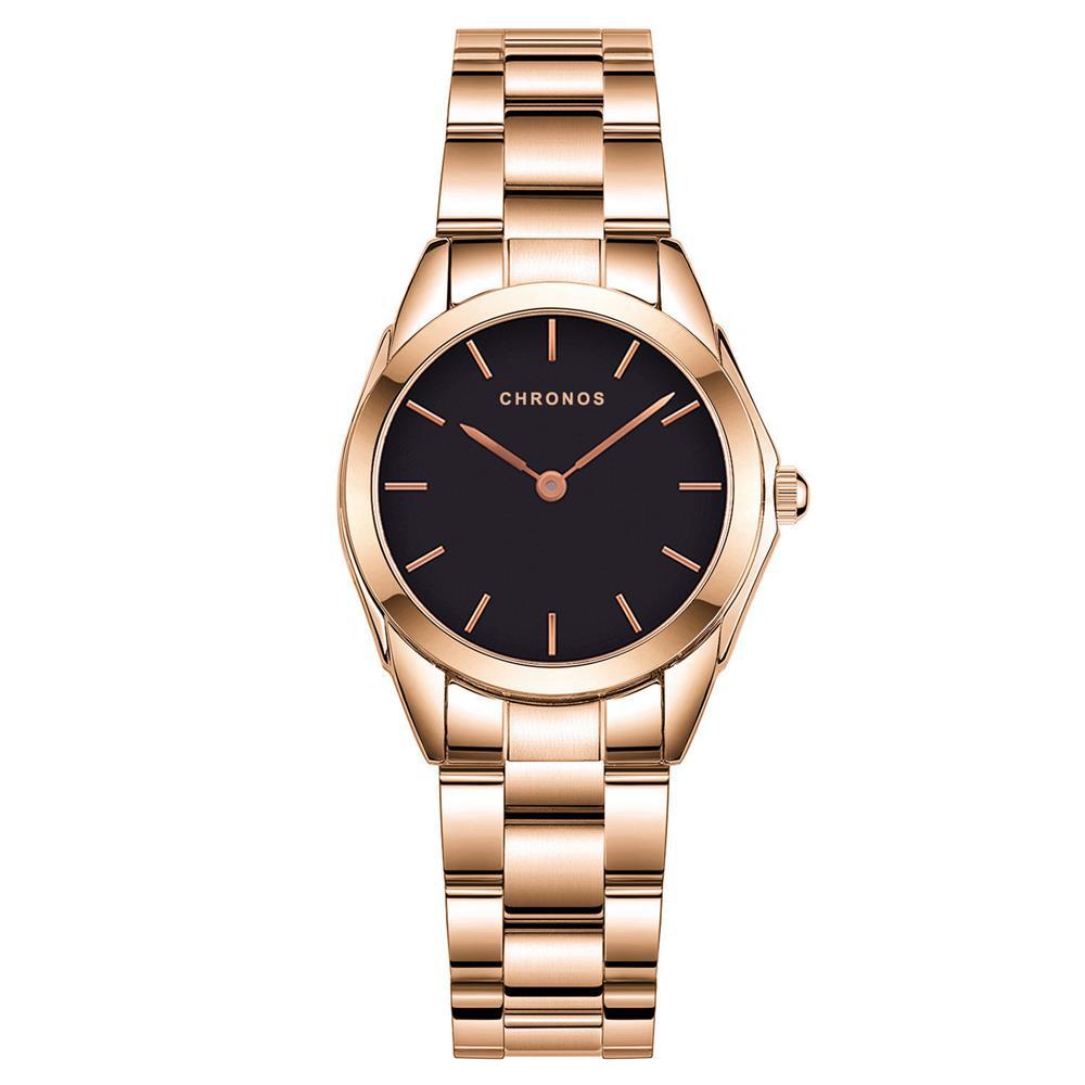 Elegant and modern women's watch with a simple design, water-resistant, and from a luxury brand with quartz movement