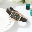 A women's watch with a vintage classic design and an elegant small square dial