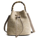 Women's bag with an elegant bamboo design, comfortable and practical for a distinctive look 