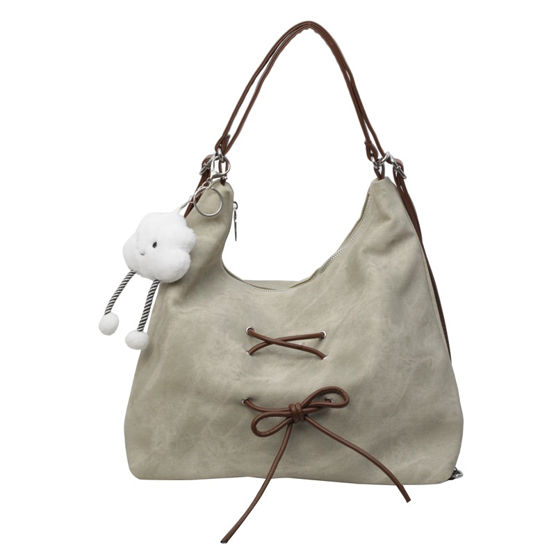 Elegant Women's Denim Bag, Large Capacity, with Shoulder and Crossbody Design, Versatile and Stylish