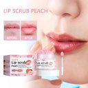 EELHOE Peach Lip Scrub for reducing lip lines, removing dead skin, and deep hydration