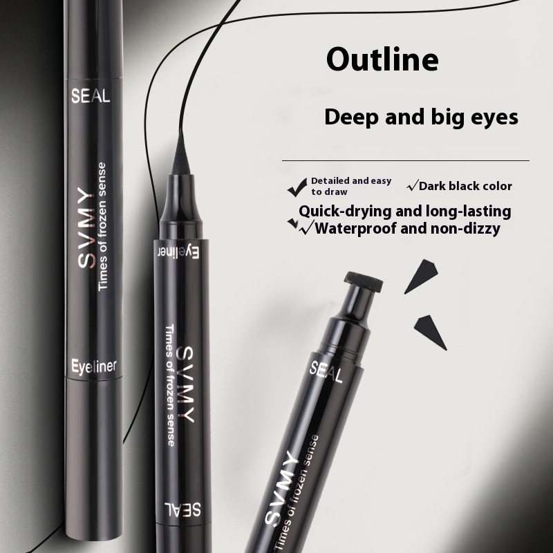 SVMY Dual-Ended Seal Eyeliner – Waterproof, Sweat-Proof, Long-Lasting, and Quick-Drying