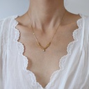 A luxurious necklace that combines elegance and uniqueness with a refined touch, crafted from high-quality materials to ensure durability and resistance to fading.