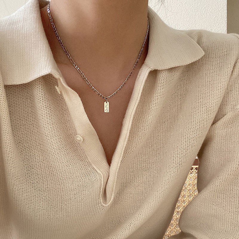 قلادة لؤلؤ فاخرة للنساء مصنوعة من فولاذ التيتانيوم – تصميم أنيق يدوم طويلاً