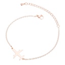 Stainless Steel Bracelet with Elegant and Modern Airplane Design