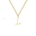 Stainless Steel Necklace with 26 Letters and an Elegant Design