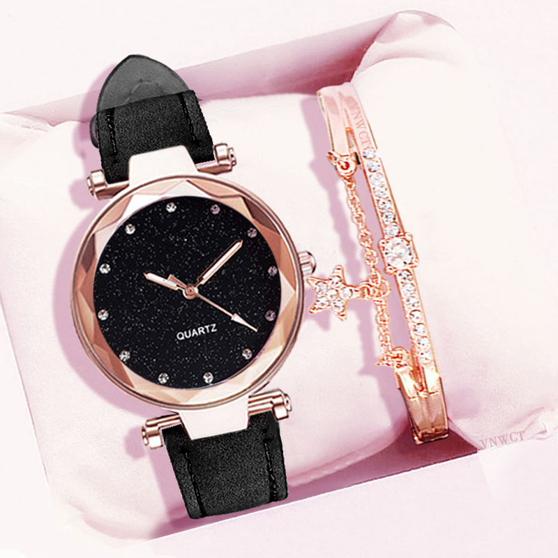 Elegant and Modern Women's Starry Design Watch