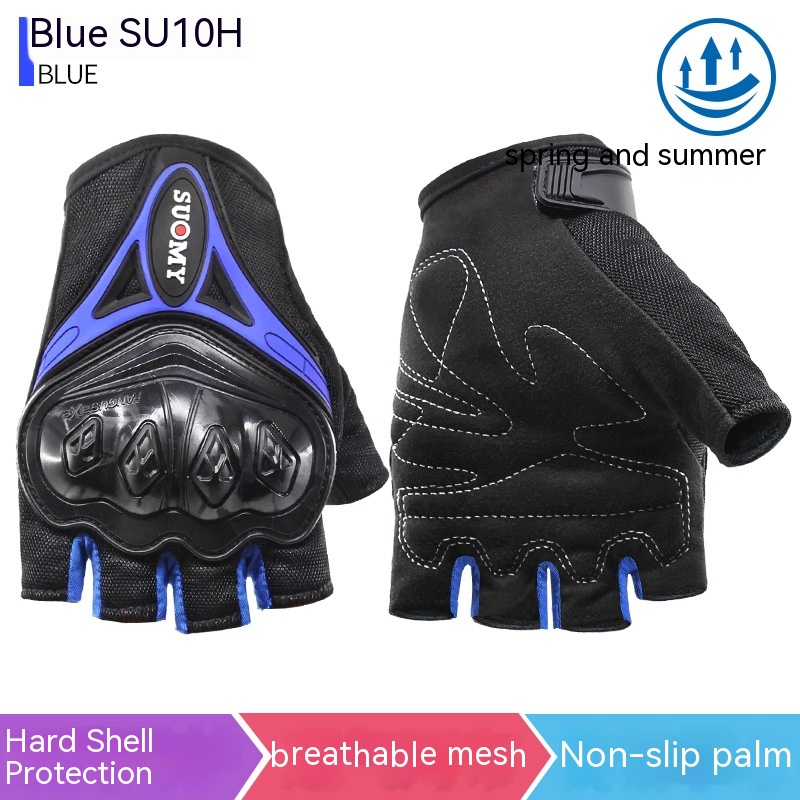 Motorcycle Summer Half-Finger Gloves – Anti-Fall and Off-Road Riding Gloves
