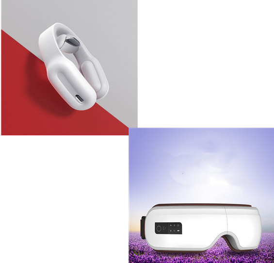 Intelligent Neck and Shoulder Massager with Remote Control, featuring a modern and stylish design