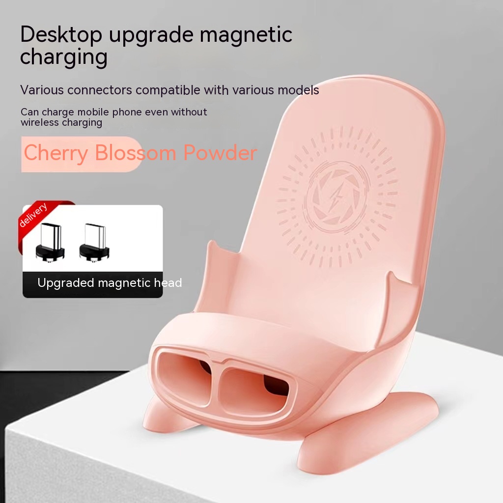 15W Vertical Wireless Fast Charger with a Modern and Elegant Design for Phones