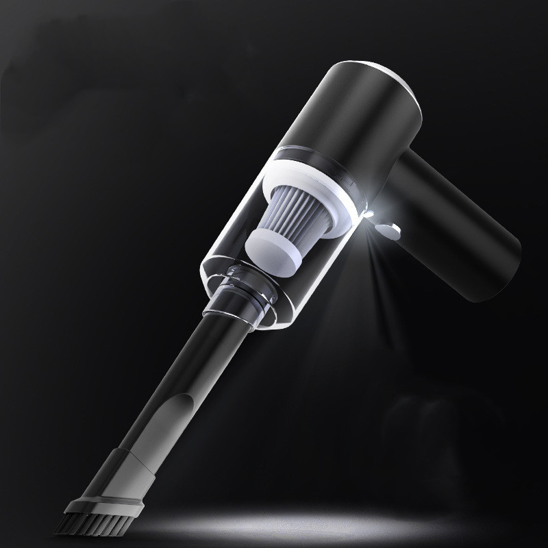 Small cordless handheld vacuum with powerful suction for efficiently cleaning tight corners and window edges 