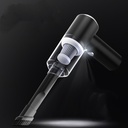 Small cordless handheld vacuum with powerful suction for efficiently cleaning tight corners and window edges 