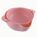 Multi-purpose drain bowl with layered design, practical and ideal for rinsing vegetables and fruits