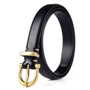 Women's Casual Belt with Classic Design and Pin Buckle