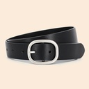 High-Quality Genuine Leather Women's Belt with Pin Buckle