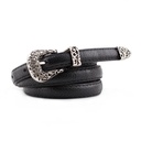 Stylish and Modern Design Belt with Metal Pin Buckle – Perfect for Pairing with Dresses