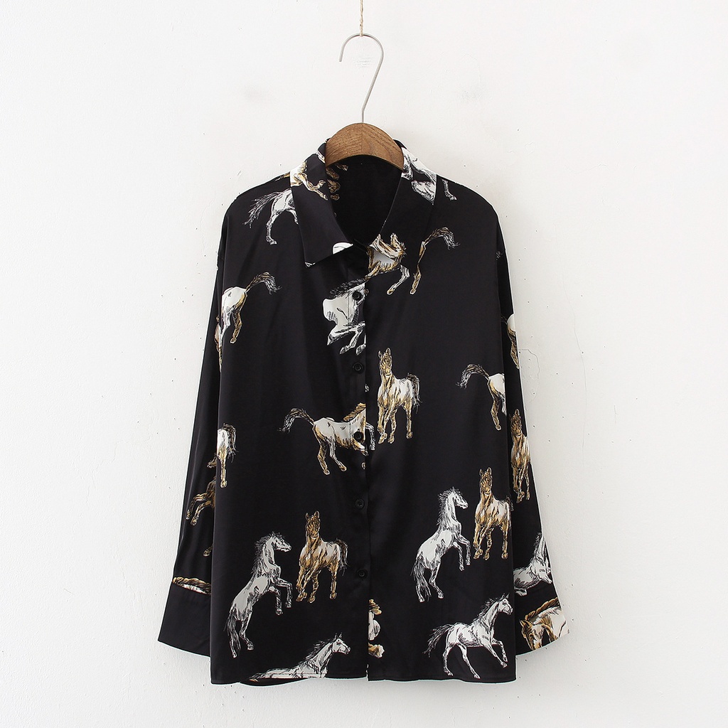Luxurious Satin Shirt with a Unique and Modern Cut